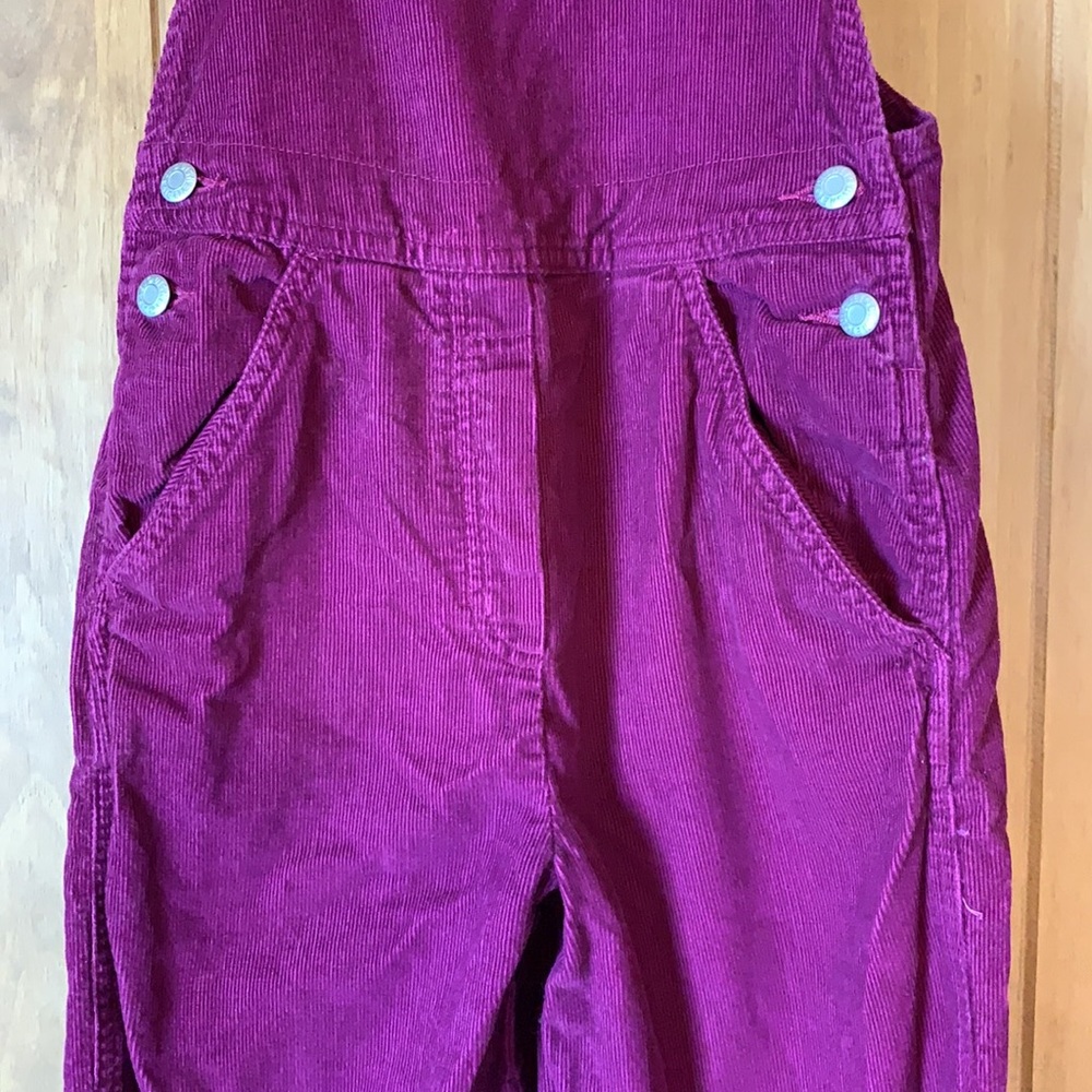 Disney Winnie the Pooh corduroy bib overalls 7-8 - Picture 4 of 10